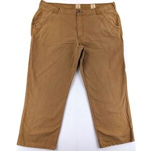 Red Head Brand Co Mens 46x30 Brown Cotton Canvas Work Utility Pants